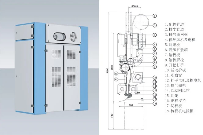 Cotton Chute Feed